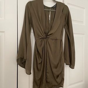 Olive green dress
